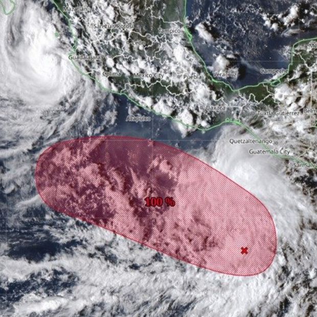 Zona de baja presión en vigilancia. Foto: Conagua